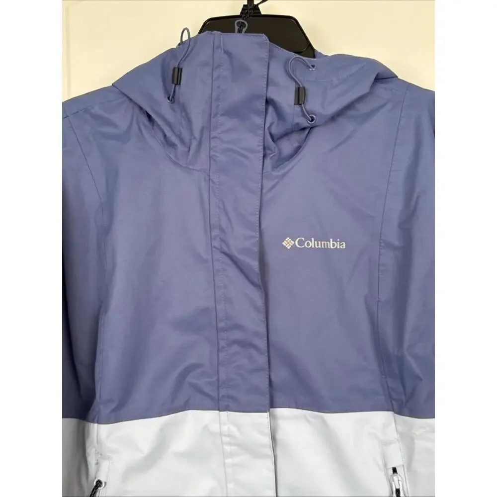 NWT Columbia Women's Hikebound Short Rain Jacket Purple Size Small Omni Tech - Picture 8 of 9